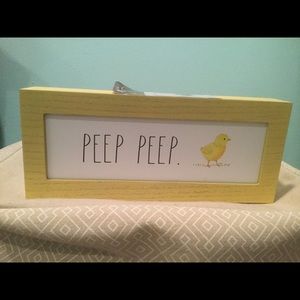 Rae Dunn Easter Peep decorative sign